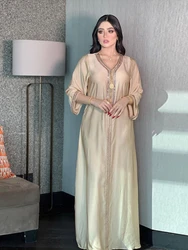 Vestido Eid Marruecos para mujer Abaya musulmana caftán de oración Dubai Largos Turquía Islam Kaftan Robe Longue árabe musulmán Vestidos Ramadán