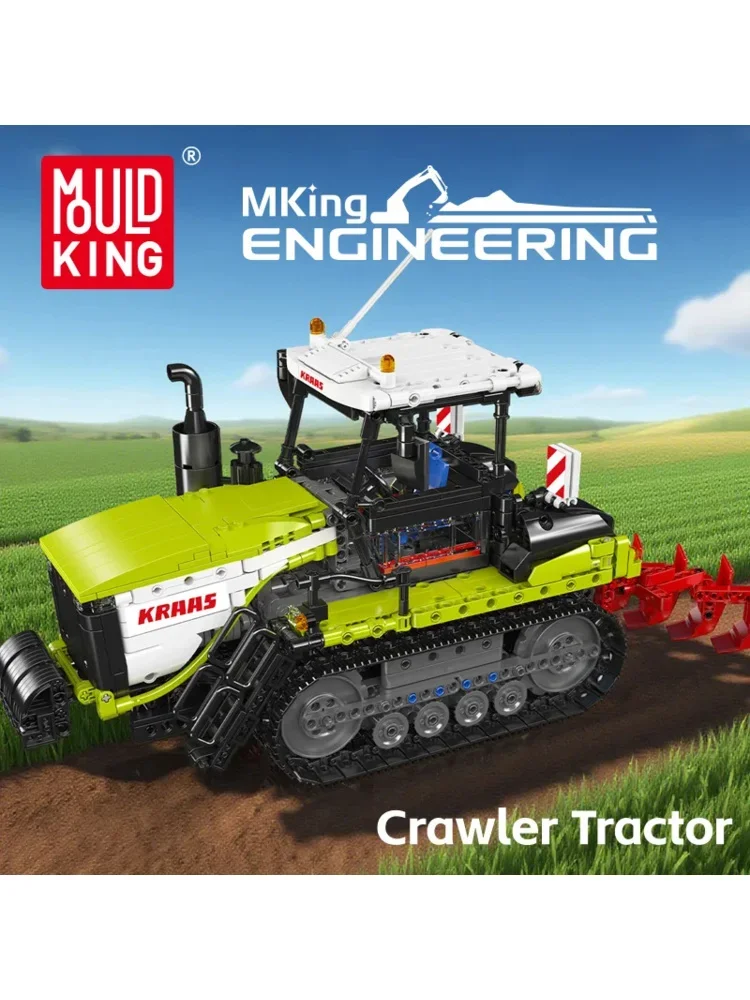 MOULD KING 17093 Crawler Tractor Bouwset Afstandsbediening Bouwtruckmodel met werkende tracks voor kinderen en verzamelaars - afbeelding 2