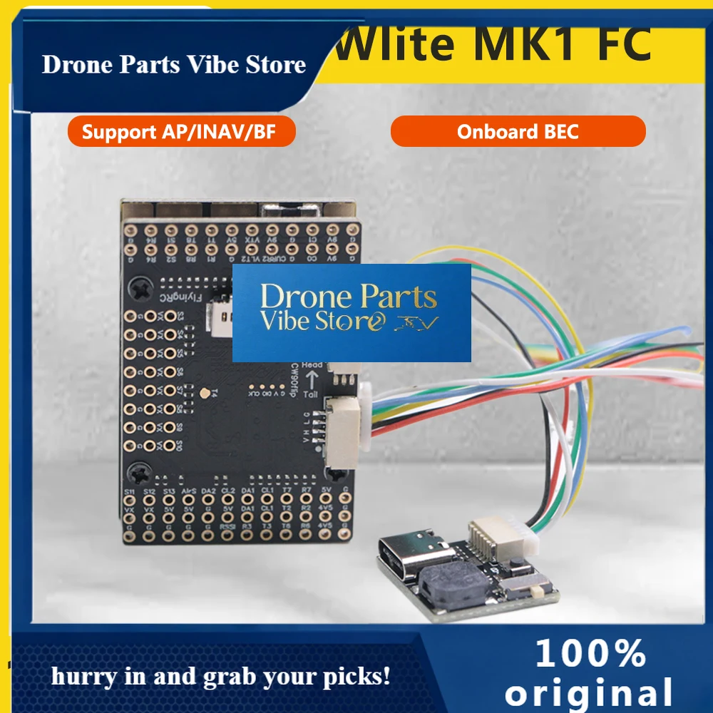 

Drone PartsFlyingRC H7Wlite MK1 Fixed Wing Flight Controller Support AP/INAV/BF Firmware For RC Airplane Fixed-Wing