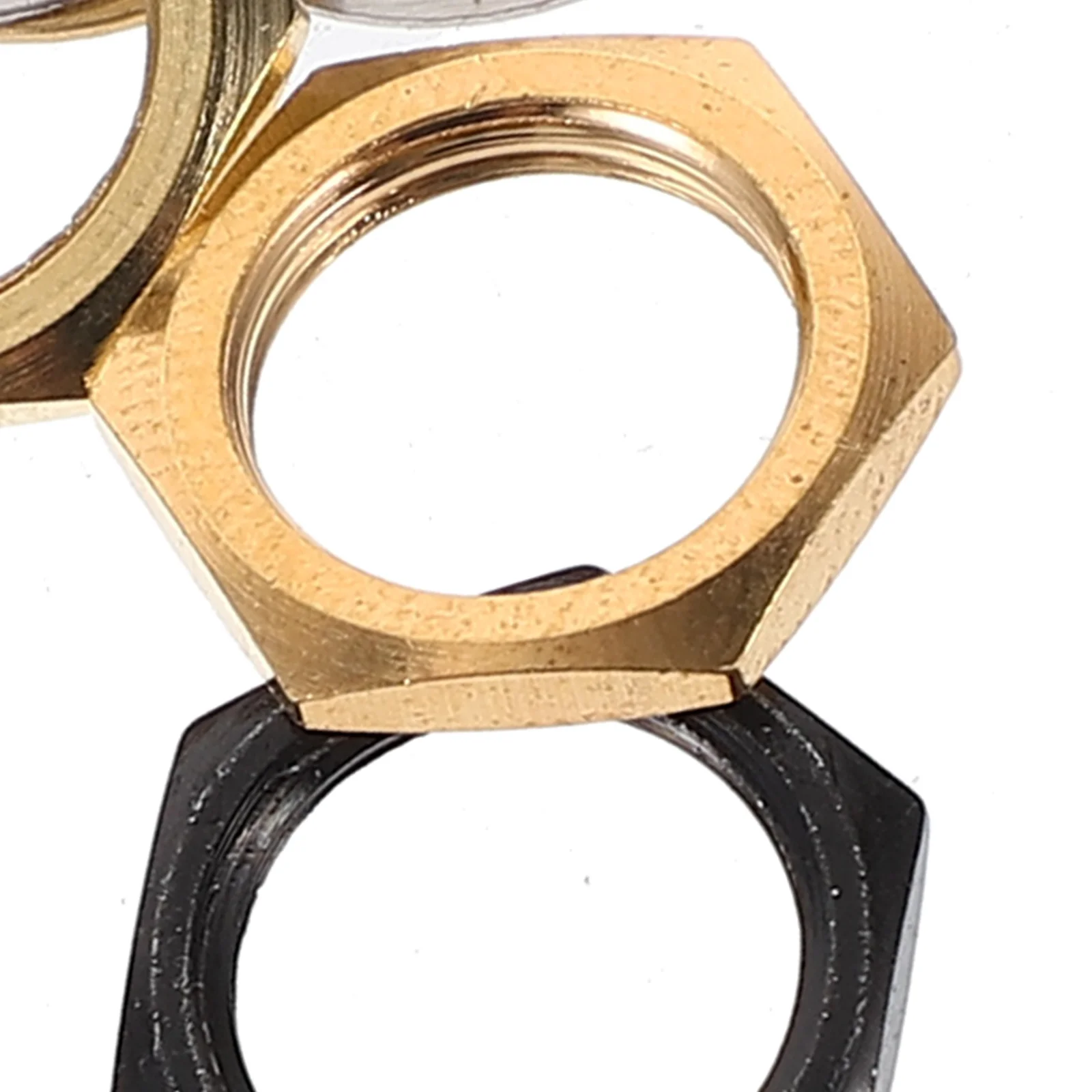 

12 set Guitar Nut Set 9.36Mm Input Jack Socket Nut For Electric Guitar Bass Replacement Parts Metal Washers Alloy Gasket