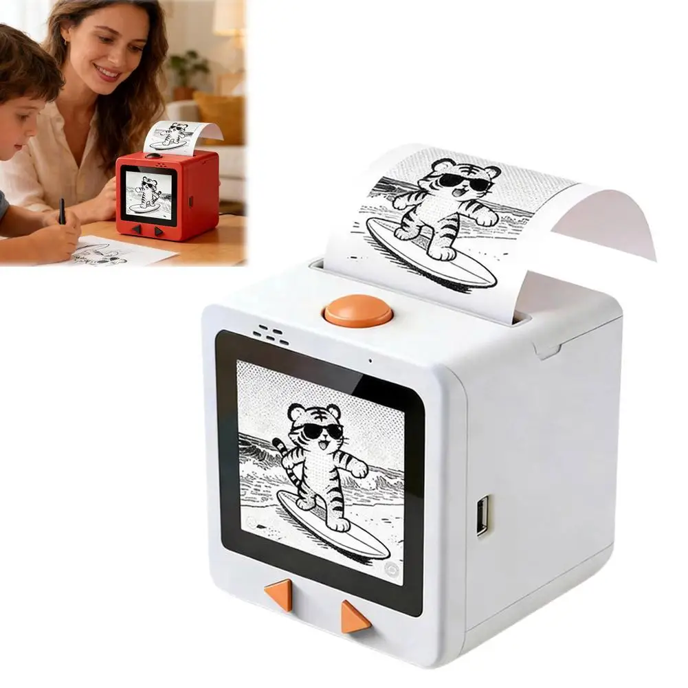 

AI Magic Printers Box Portable Mini Wireless Printers with AI Voice Control Creative Imagination Printer For Household use