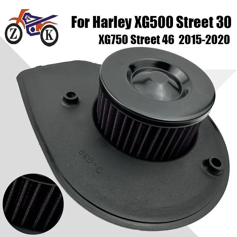

XG500 Motorcycle Air Filter For Harley XG750 Street 46 CIAll Street 30 CIAll 2015-2020 Inatke Air Cleaner Replacement 29400078
