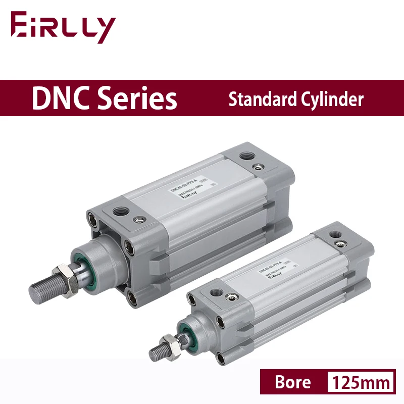 DNC Series Aluminum Standard Air Cylinder Bore 125mm DNC-25-125-150-PPV-A Double Acting Pneumatic Cylinder