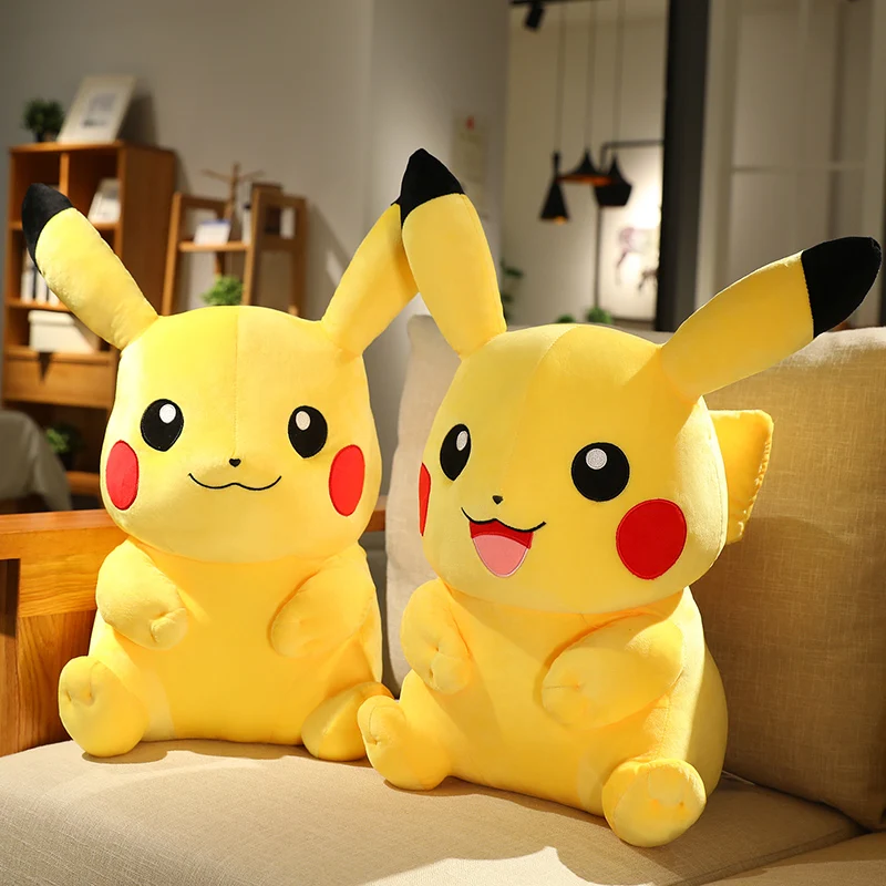Véritable Pokemon Pikachu peluche poupée mignon dessin animé série Gengar Eevee peluche poupée Kawaii jouets loisirs enfants cadeau d'anniversaire