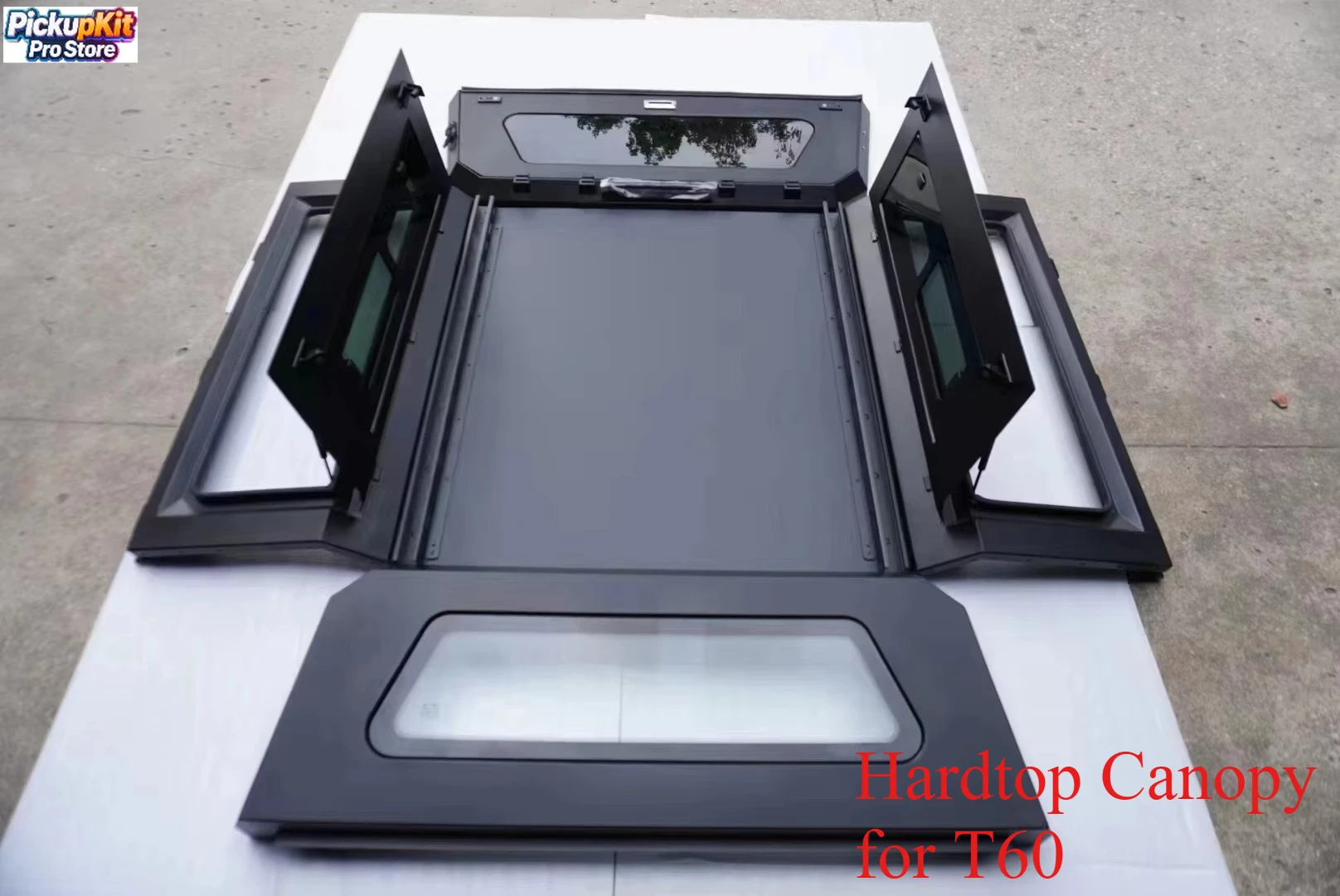 

Heavy-Duty Steel Hardtop Canopy for T60 5FT Bed Custom-fit Lockable Waterproof Truck Cap