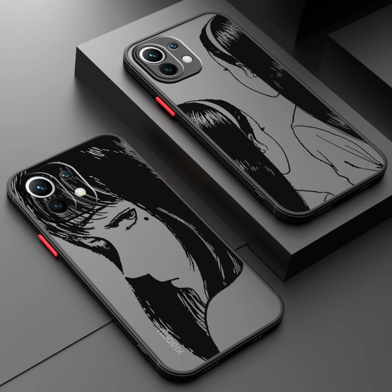 

Tomie Kawakami Art Beautiful Frosted Translucent For Xiaomi Mi 13 12 12T 11T 11 11i 10T 10 9T Pro Lite Ultra 5G Soft Phone Case