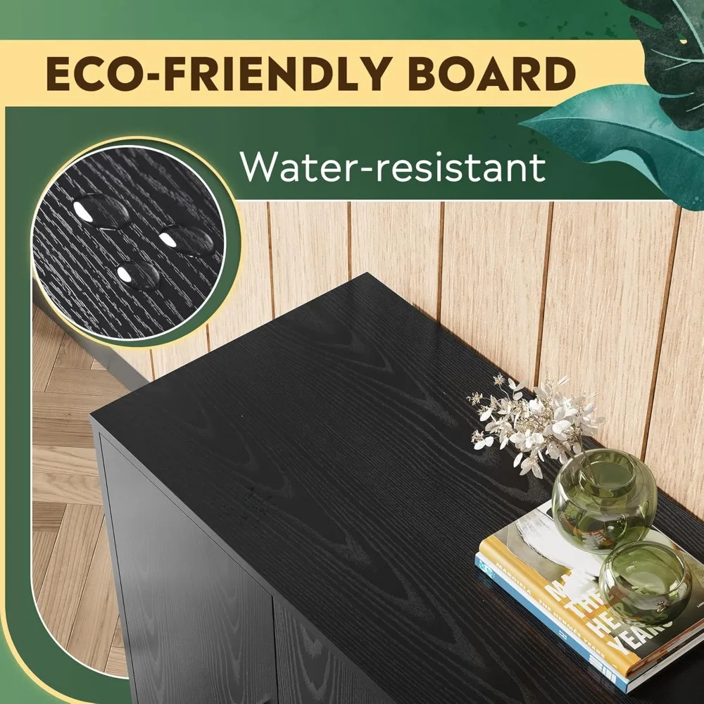 خزانة تخزين مكتبية من DEVAISE بأبواب وأرفف، وحامل طابعة جانبي للوازم المكتبية وتخزين الملفات، وخزانة الملفات