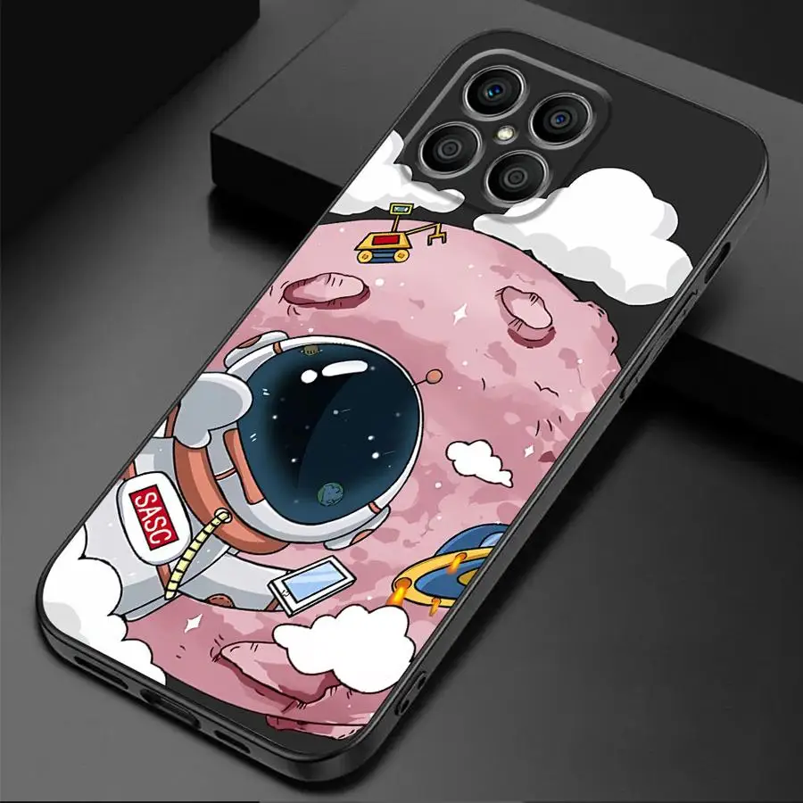 Space Astronaut Phone Case for Honor 90 Pro X6 4G X6a 4G X7 4G X7b 4G X8 4G 5G X8a 4G X8b 4G X9a 5G X9b 5G Magic5Lite Magic5 Pro