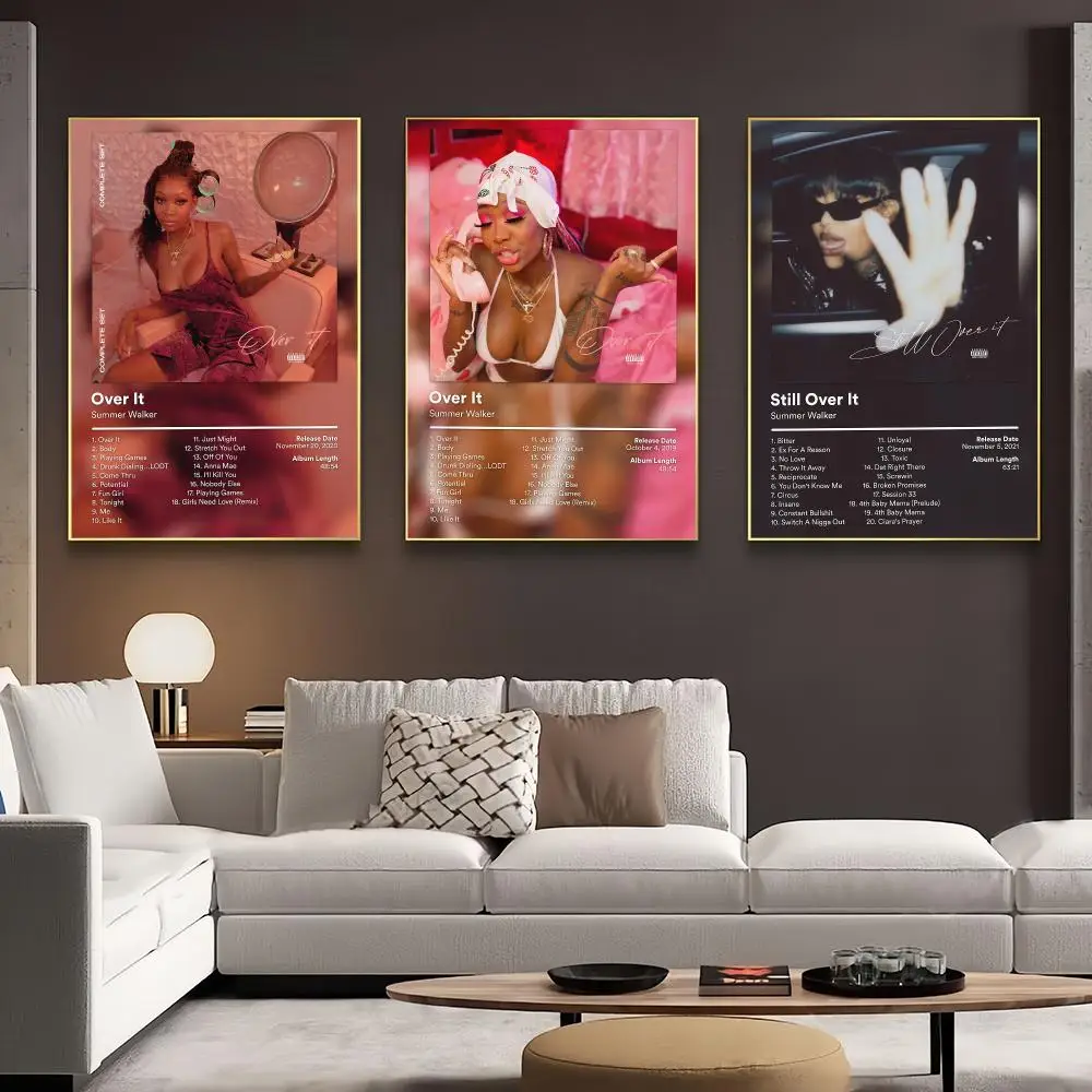Singer Summer Walker Album Poster HD Wall Art Aesthetic Home Decor for Living Room Bedroom Café Office Stylish Gift