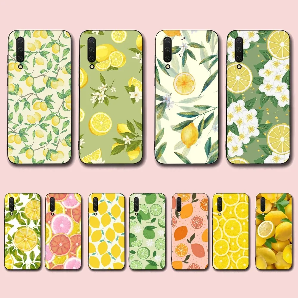 Fruit Lemon Phone Case For Xiaomi Mi 5X 8 9 10 11 12 Lite Pro 10T PocoX3pro PocoM3 Note 10 Pro Lite