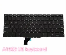 New Laptop A1502 Keyboard US UK Spain Russian French Swiss Portugal Layout For Macbook Pro Retina 13