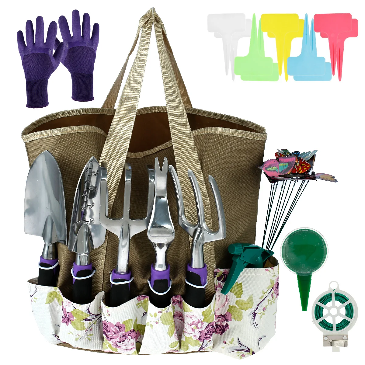 

31Pcs Gardening Hand Tool Set Mini Plant Transplanting Tools with Pruning Shears Weeding Shovel Transplanter Hand Fork