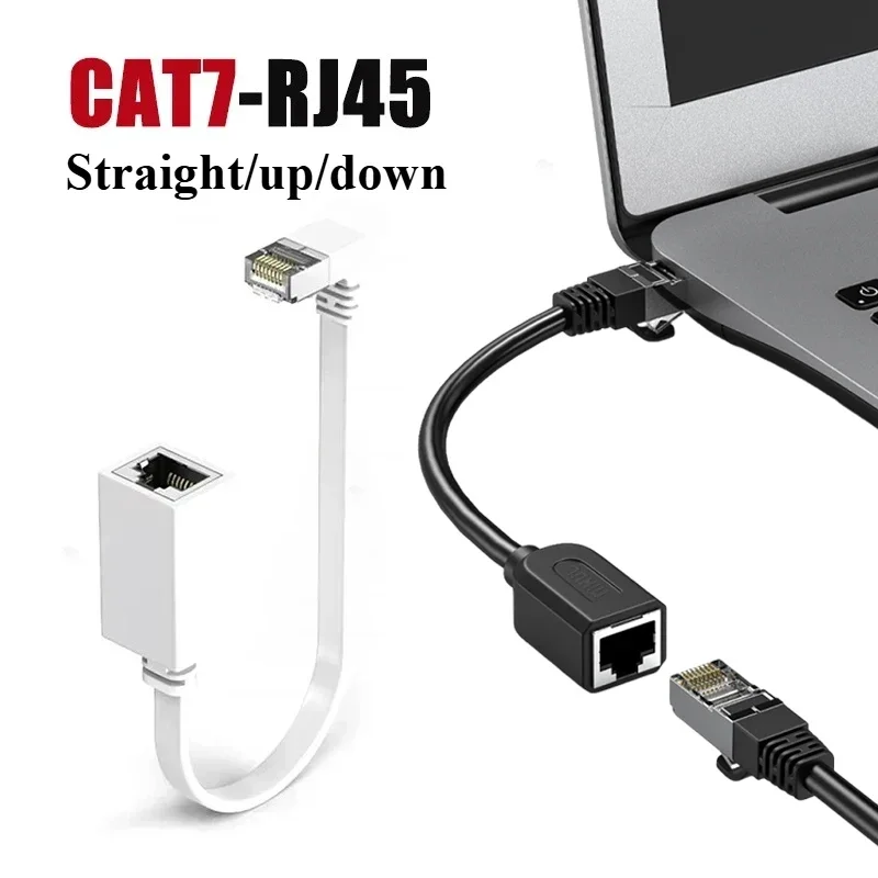 Cat7 Ethernet Cable 10Gbps High Speed Flat Gigabit RJ45 LAN Cable Cat7 Network Cable Patch Code for Router Ethernet Adapter Wire