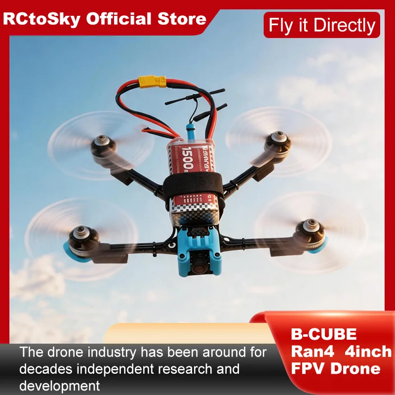B-CUBE Ran4 4inch FPV Drone Frame Kit Carbon Fiber Racing Drone Quadcopter INAV Beatflight F722 F745 Ardupilot Flight Control