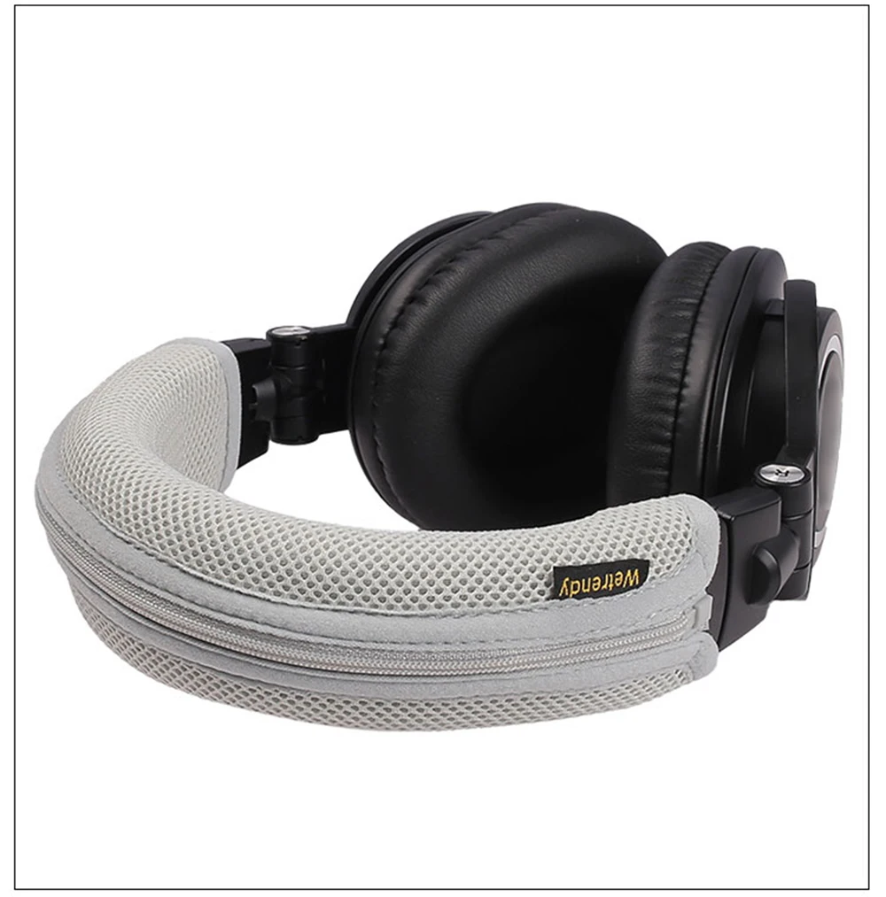 YAYINCC Qualitäts-Kopfhörer-Kopfbügel-Abdeckung für Audio-Technica ATH-M50X Kopfhörer, Reißverschluss-Strickstoff-Kopfbügel-Schutzhülle – Detail 8