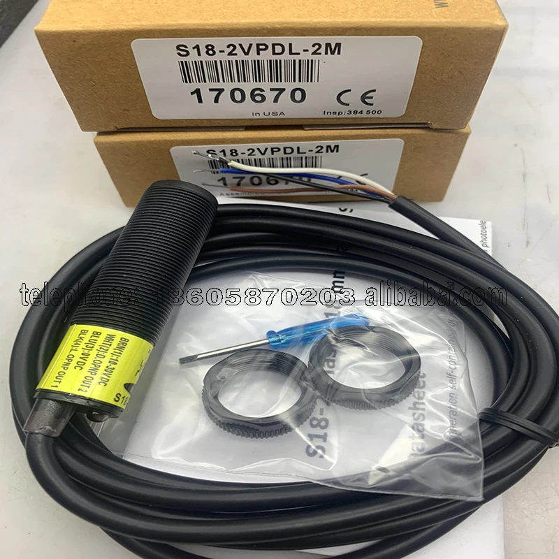 

In Stock New Photoelectric Switch Sensor S18-2VNLV-2M S18-2VPLV-2M Reliable Gold Seller One-year Warranty