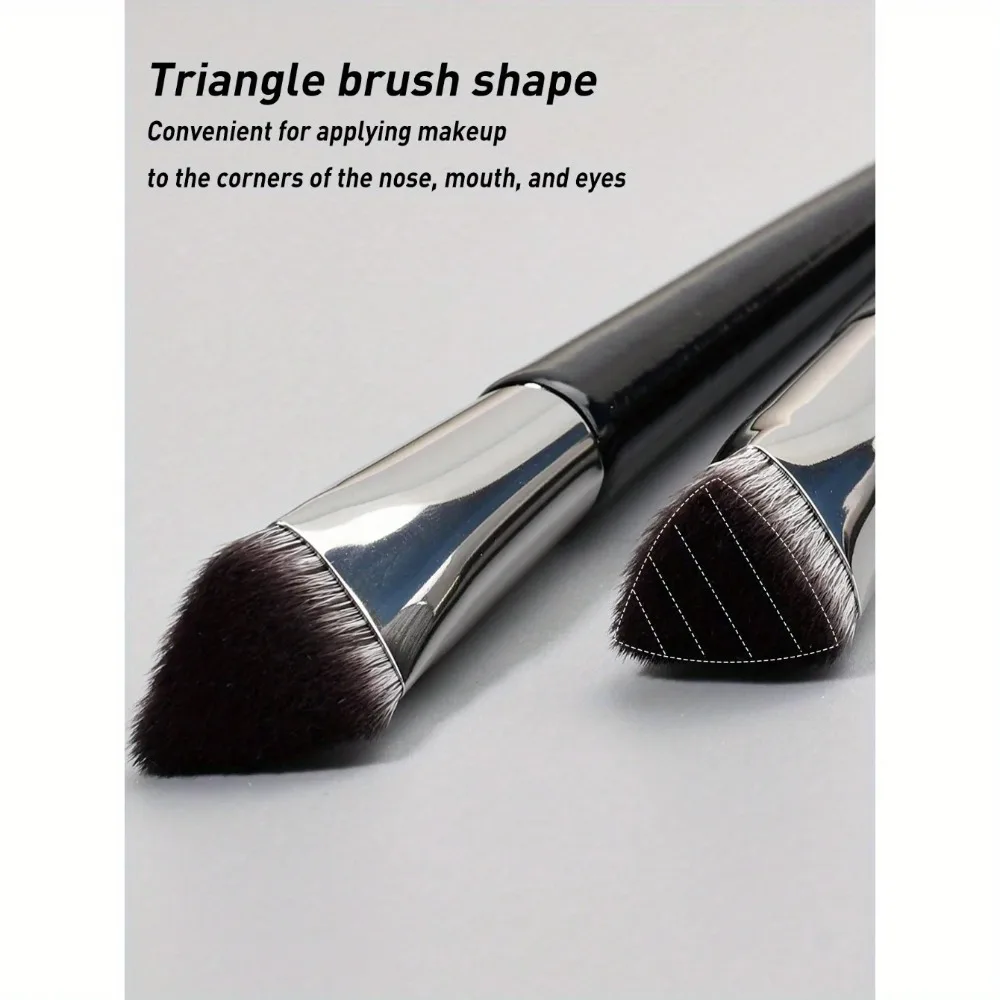1 pieza ​ Brocha correctora sintética suave multiusos para crema BB debajo de los ojos, herramienta de maquillaje compacta de mezcla impecable ​