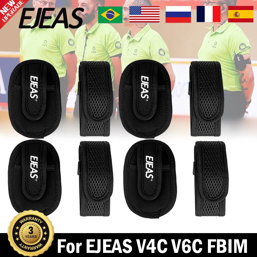 4/1 PCS Referee Interphone Armband Bag Portable Soft Pouch For EJEAS V6C Pro V4C Plus FBIM VNETPHONE EJEAS Original Accessories