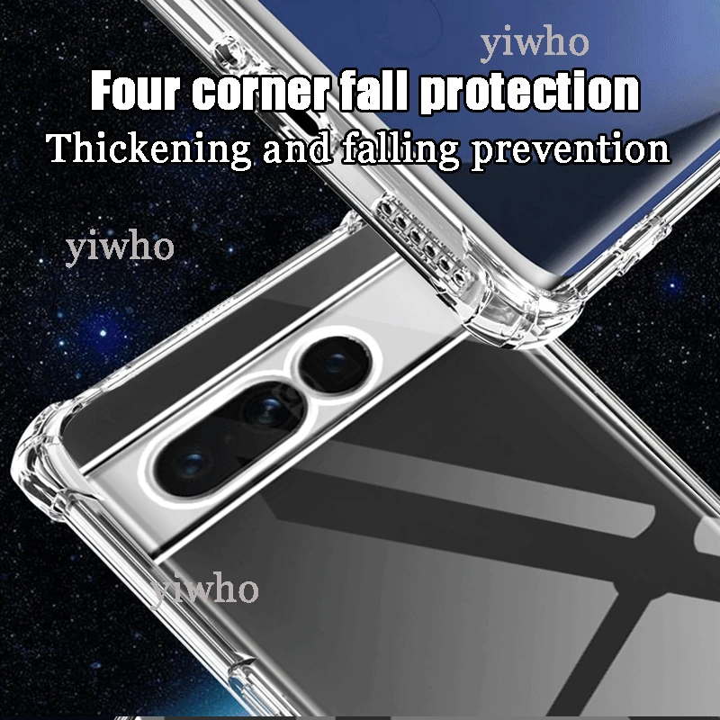 Luxury Transparent Phone Case for Google Pixel 7 Pro TPU Bumper 7a 6a 7 6 Pro 7Pro 6Pro Scratch Proof Hard Back Cover Clear Case