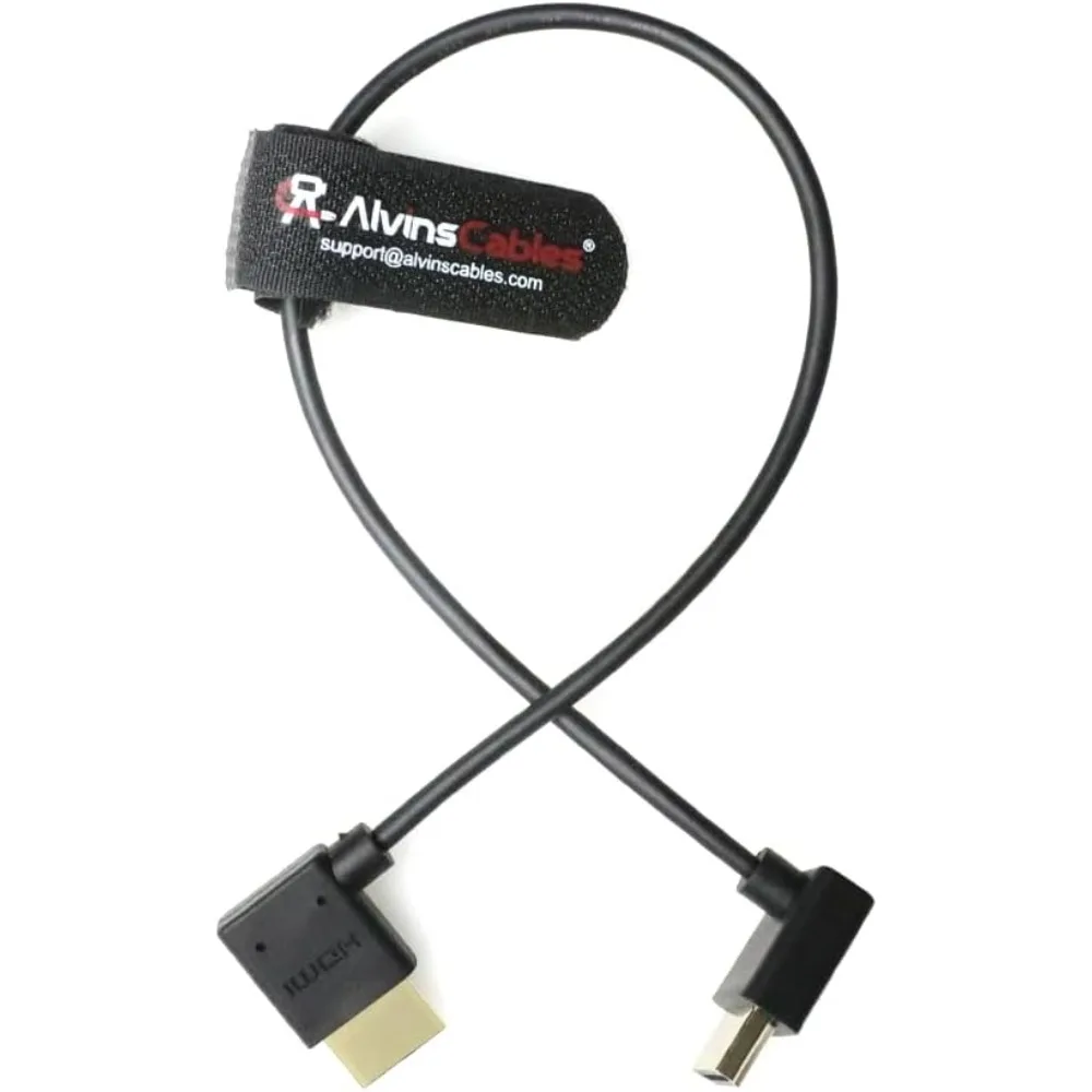 

Alvin's Cables 8K 2.1 HDMI Cable for Atomos Ninja, 8K@60Hz 4K@120Hz High-Speed HDMI Cable for Z CAM, Right Angle 30cm|11.8in