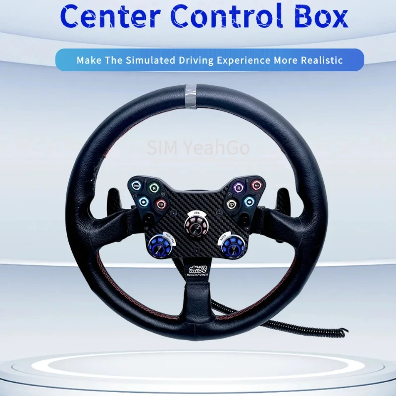 Simracing Game Rally Steering Wheel Drive-Free Plug and Play Improve Driving Experience Compatible with PC Sim Racing Games