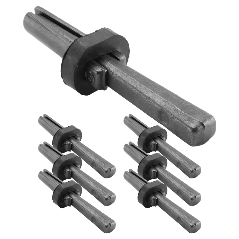 

Набор WORTHOWN-7 новых камнеразделителей 9/16 дюймов, металлические заглушки, клинья и перья, прокладки, скальные разделители для бетона, ручной инструмент