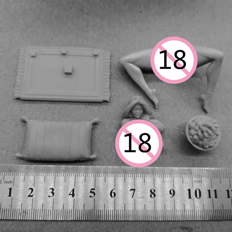 Arabische Meisjes Diy Hars Figuur 1/24 Schaal Gebouw Model Kit Ongemonteerd Diorama Ongeverfd Beeldjes Hobby Speelgoed Gratis Verzending