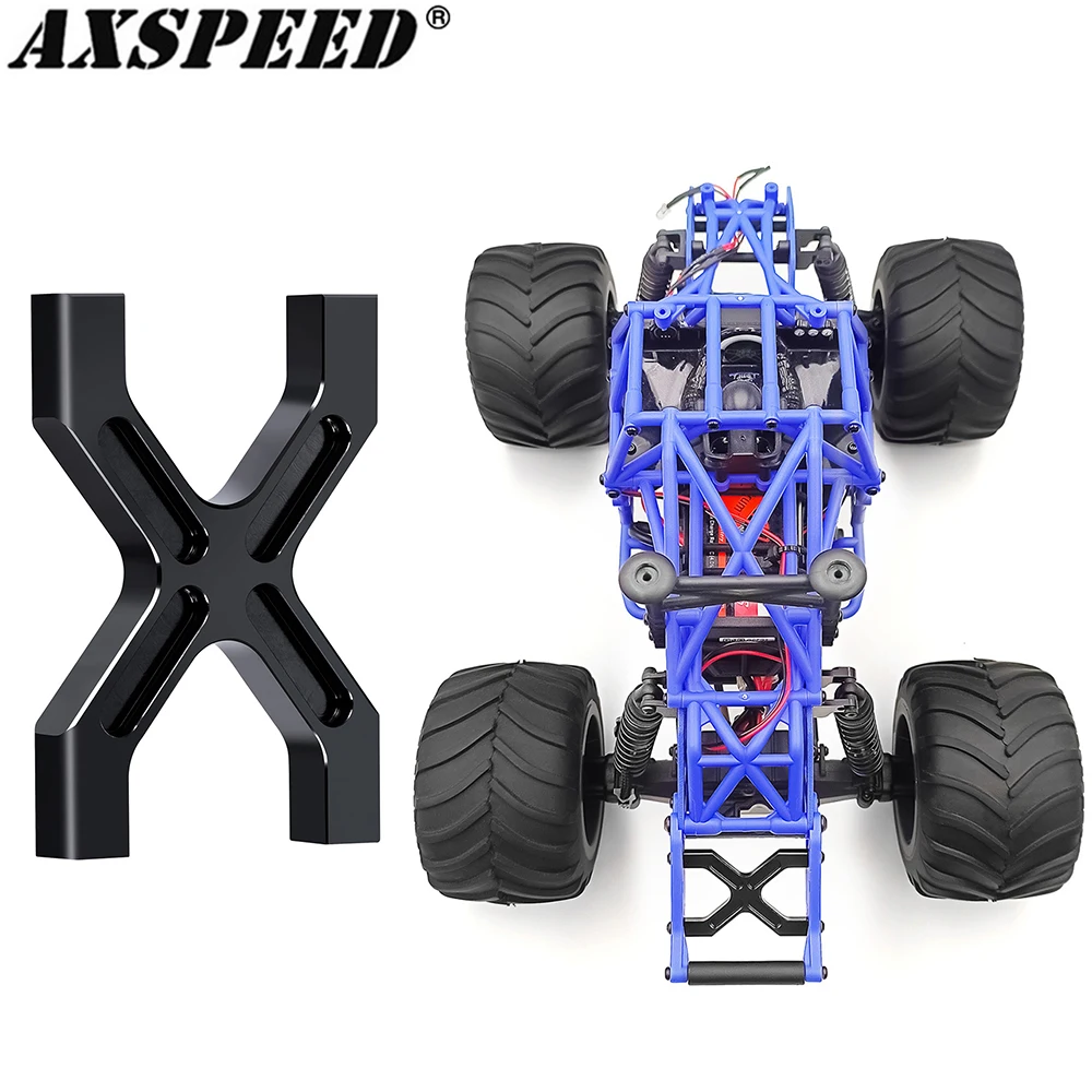 AXSPEED Aluminum Rear Suspension Brace Mount Support Base for 1/18 Mini LMT 4WD Brushed Monster Truck Upgrade Parts