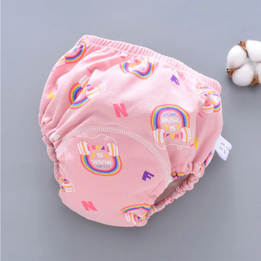 

Infants Child Nappy Changing Diapers Baby Washable Training 6 Layer Soft Cloth Pants Breathable Reusable Cotton Panties 0-3years