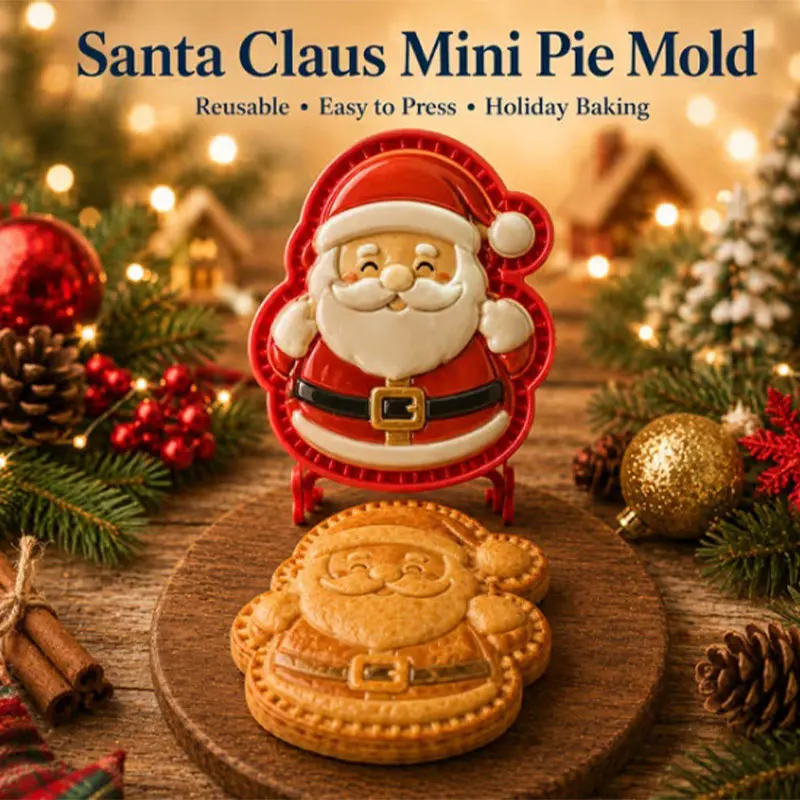 Weihnachtliche Mini-Tortenform-Kollektion Tragbares Praktisches Kleines Tarte-Backformen-Set Weihnachts-Backzubehör für Zuhause und Küche