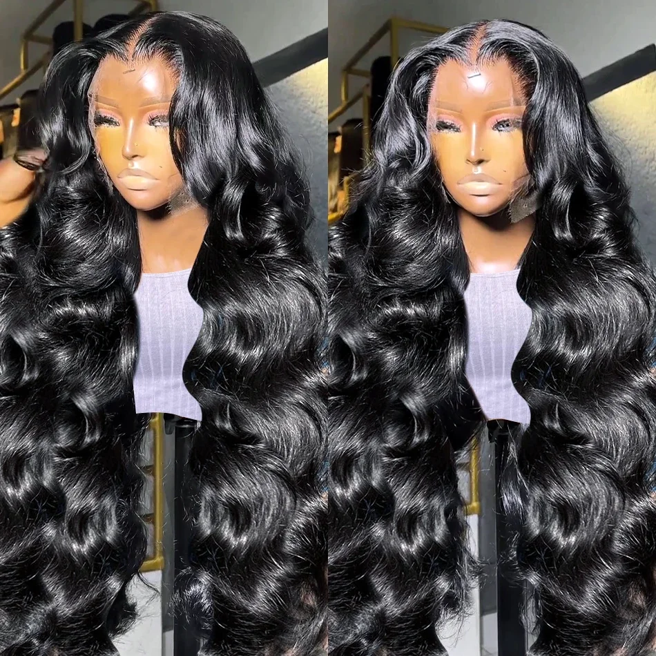 250% Body Wave 13x6 Transparent Lace Front Human Hair Wigs 5x5 Ready To Wear Glueless Wig Lace Frontal Wig Water Wave For Women