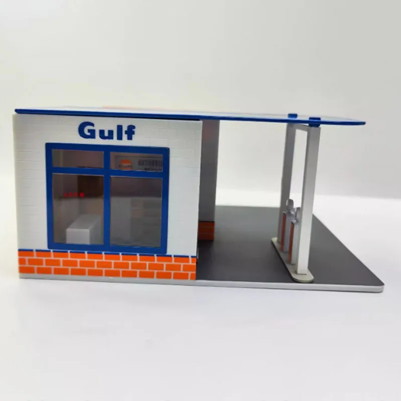 GreenLight 1:64 Scale Service Vintage Gas Station Scene For Collection& Display & Gift