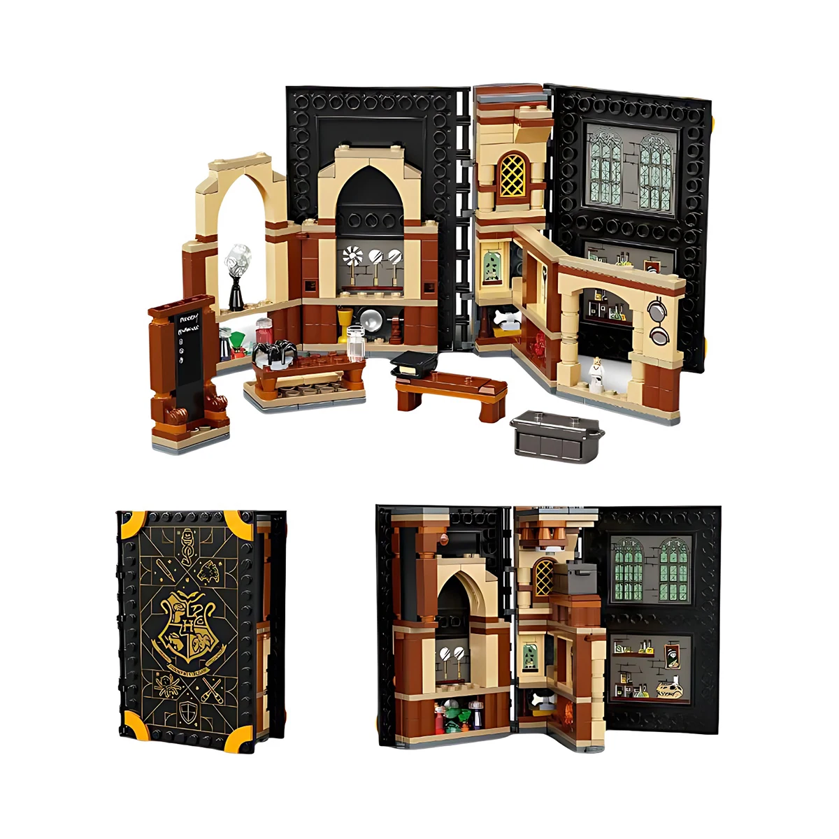 New 76397 76396 Books Magical Class Book Moment Model Building Kit Blocks Knights Forbidden Forest Brick Toys for Kids