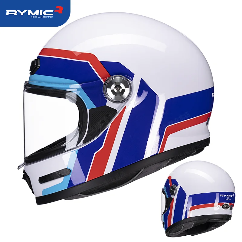 Full Face Motorcycle Helmet Vintage Retro Casque Motocross Cascos Para Moto Vintage Style Cafe Racer Helmet Scooter Jet Dot ECE