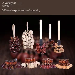 Shell Rattle Nut Wind Ring Sound Bundle Handbells Accompanied African Fruit Drums Musical Healing Percussion Instruments Bells