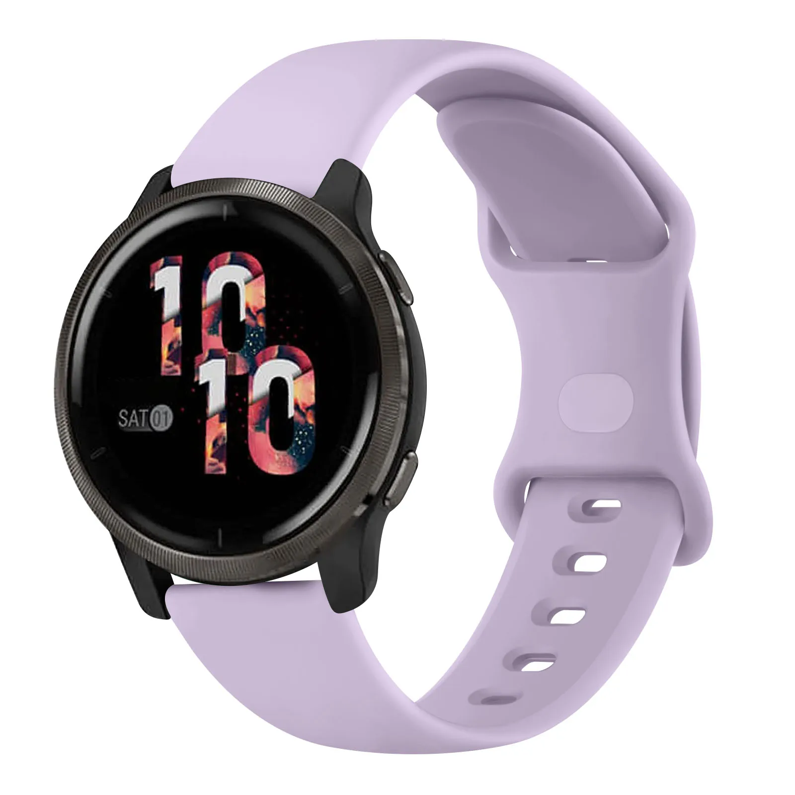 Tali silikon 20mm untuk Garmin Vivoactive5/3/3 gelang jam musik untuk Garmin VivoMove3/Trend/Sport Venu SQ/SQ2/2plus Band