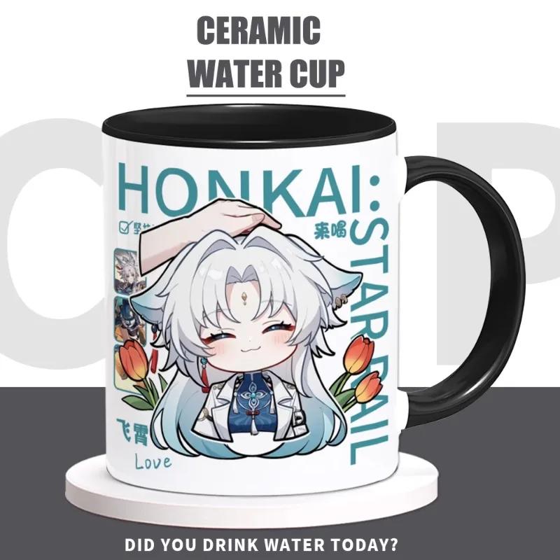 

2025 Honkai: Star Rail Game Anime Cos Feixiao Unisex High Appearance Level Ceramic Coffee Milk Cup Mug Present