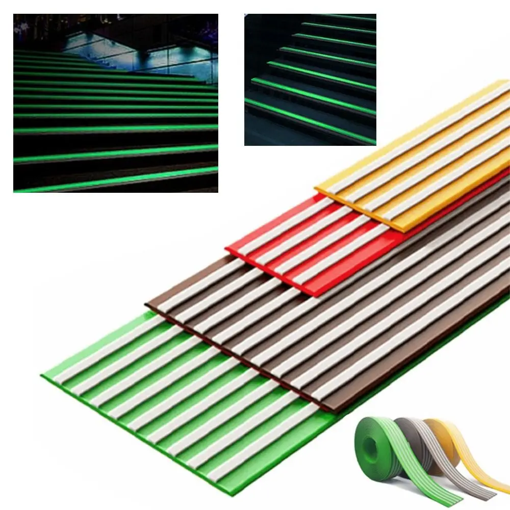 Tiras antideslizantes autoadhesivas de alta calidad, tiras antideslizantes de PVC de 10cm para escaleras, escalones duraderos e impermeables, Protector de bordes para piscina