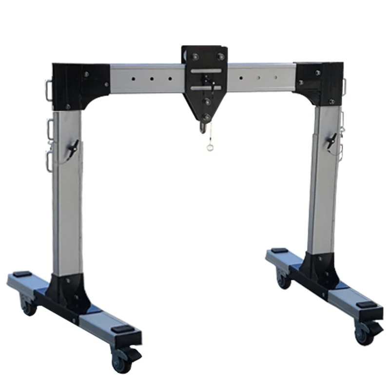 Mobile gantry crane, light and portable, flexible disassembly and assembly height