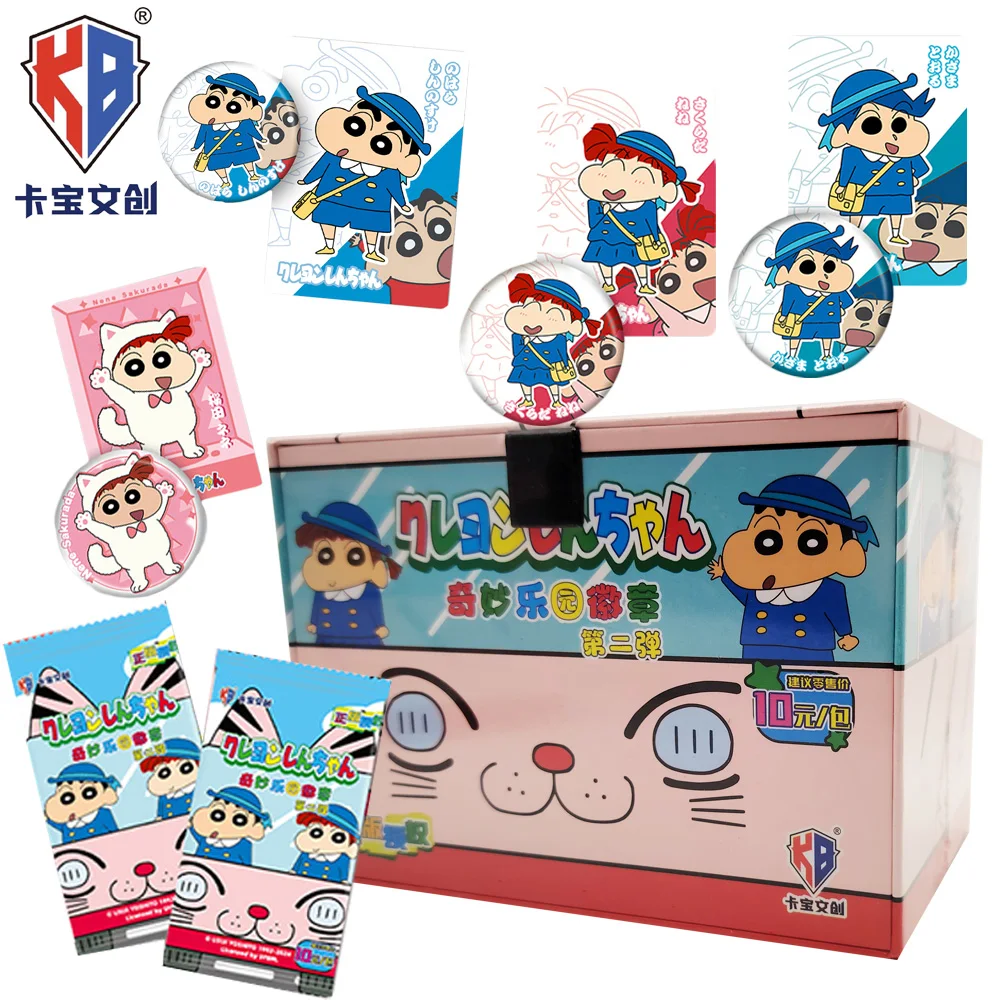

KABAO Original Crayon Shin-chan Badges Peripheral Cards Characters Creative Tinplate Soft Button Pins Backpack Accessories Gifts