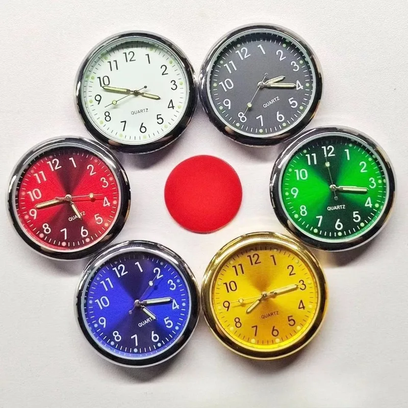 Car Clock Luminous Automobiles Internal Stick-On Mini Digital Watch Mechanics Quartz Clocks Auto Ornament Car Accessories Gifts