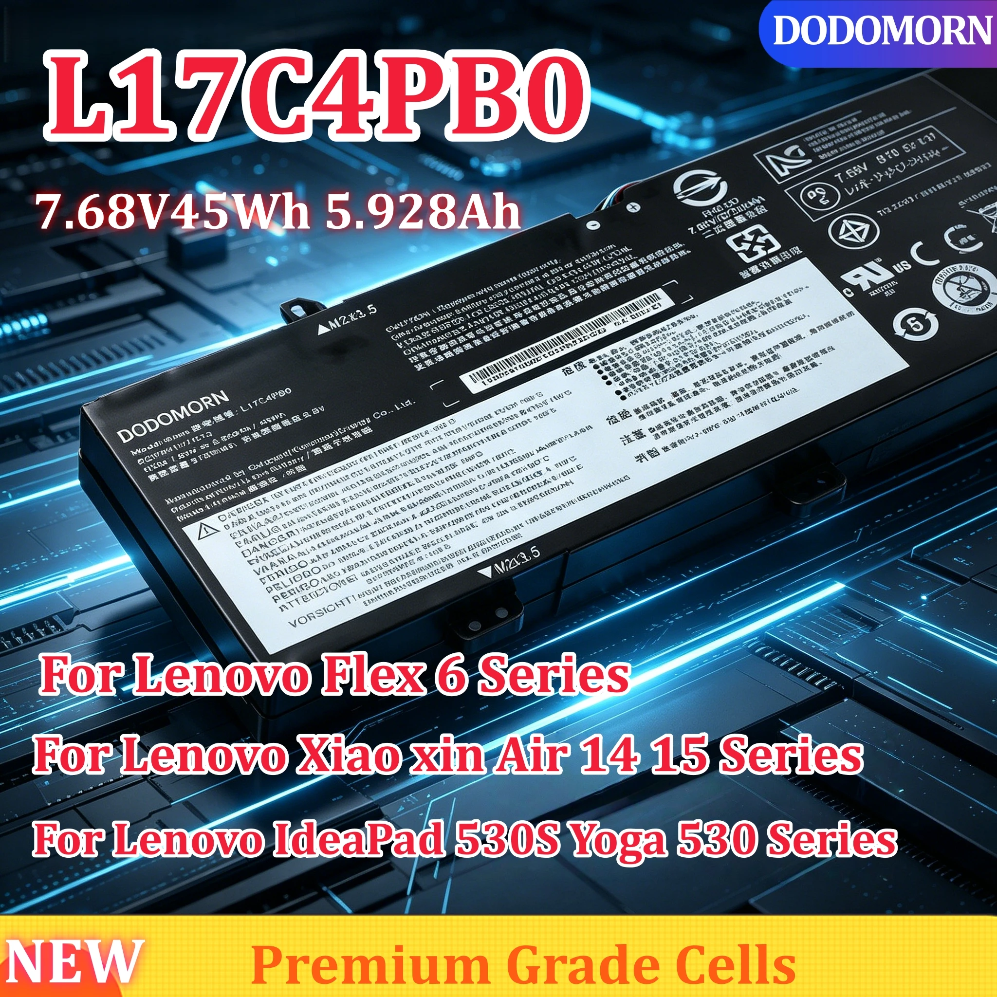 NEW L17C4PB0 Battery For Lenovo xiaoxin Air 14ARR 14IKBR 15ARR 15IKBR Ideapad 530s-14IKB 530s-15IKB YOGA 530-14IKB L17M4PB0