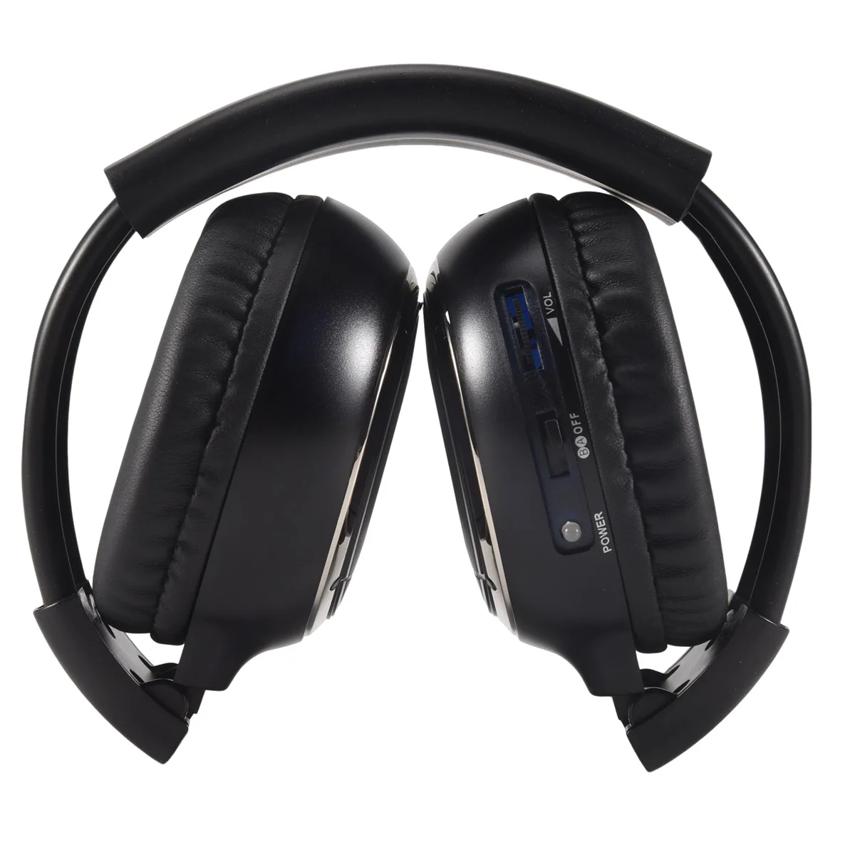 Neu 2 x Doppel-Infrarot-Stereo-Headset für kabellose Kopfhörer, IR-Auto-DVD-Player, Kopfstütze, Schwarz