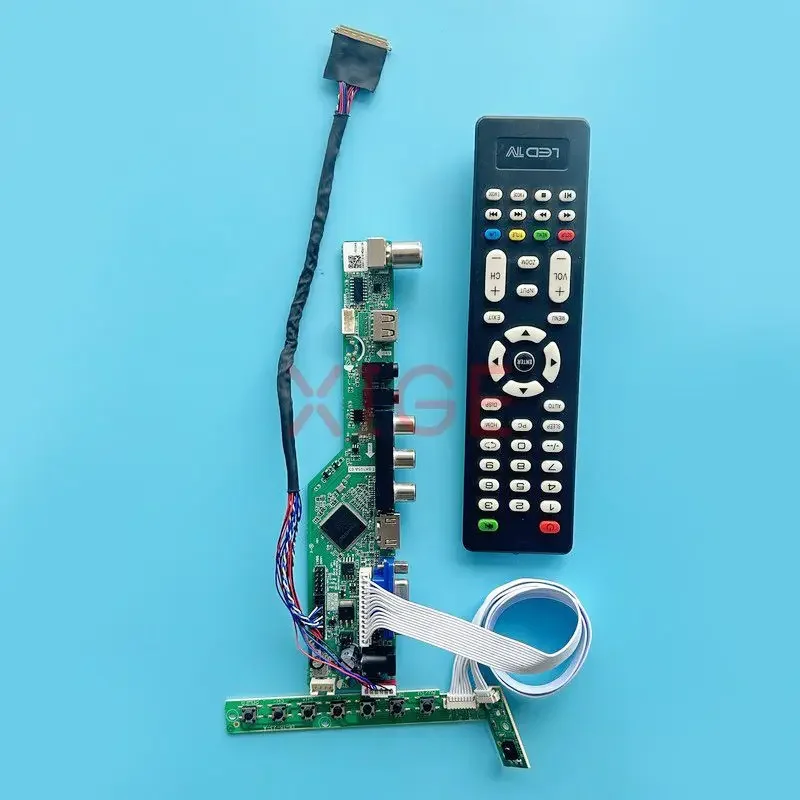 LCD Controller Board Fit LTN140AT08 LTN140AT16 LTN140AT17 VGA+HDMI+AV+USB 40 Pin LVDS 14