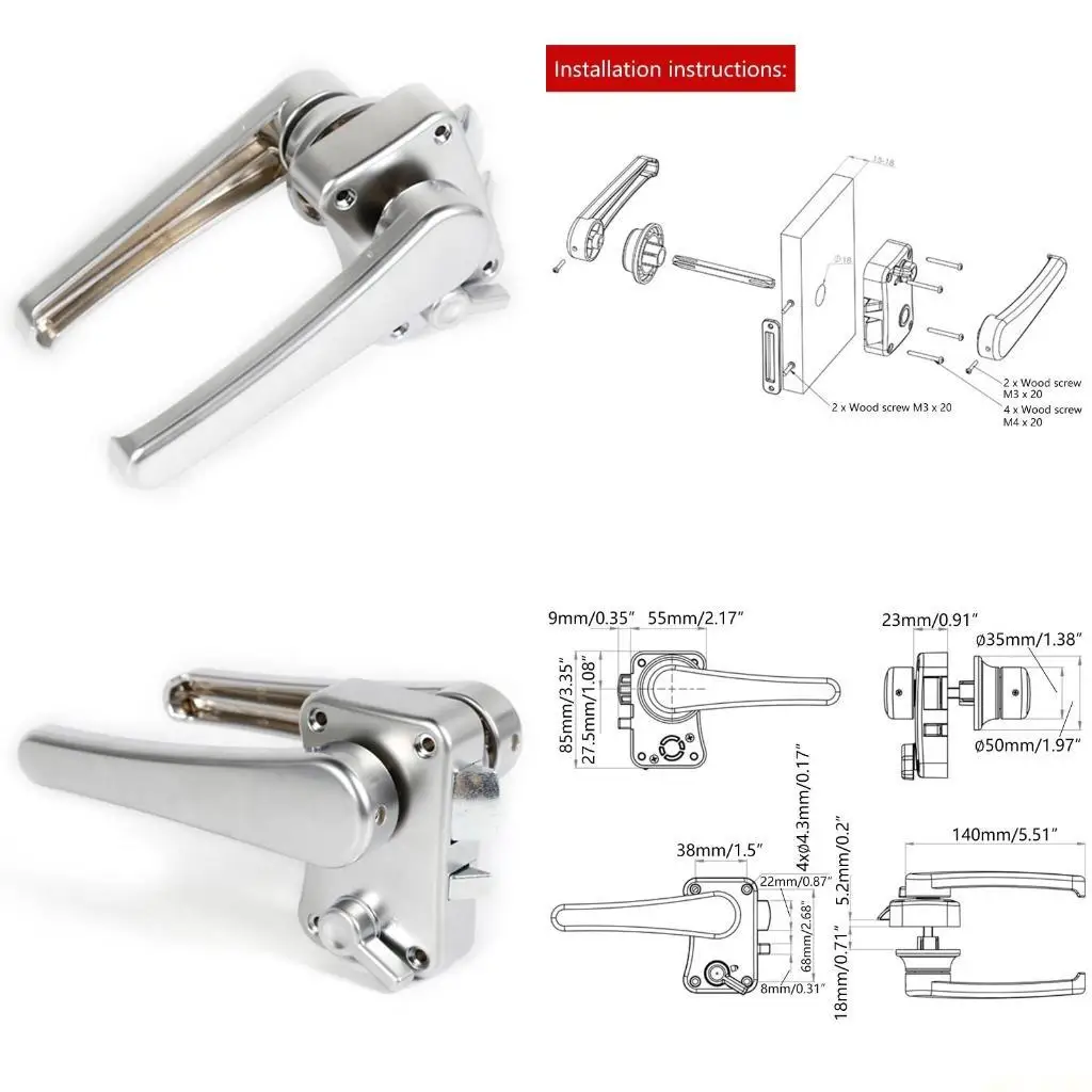 

Pull for Latches for Boat Deck Hatches Entry Door Boat Drawer Knob Lock