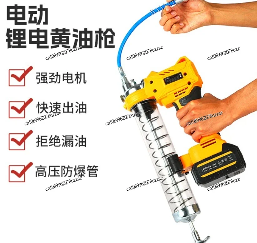 Portable Automatic Cordless Grease  Lithium Ion Compatible With Cartridge And Bulk Grease Special For Excavator Equipment