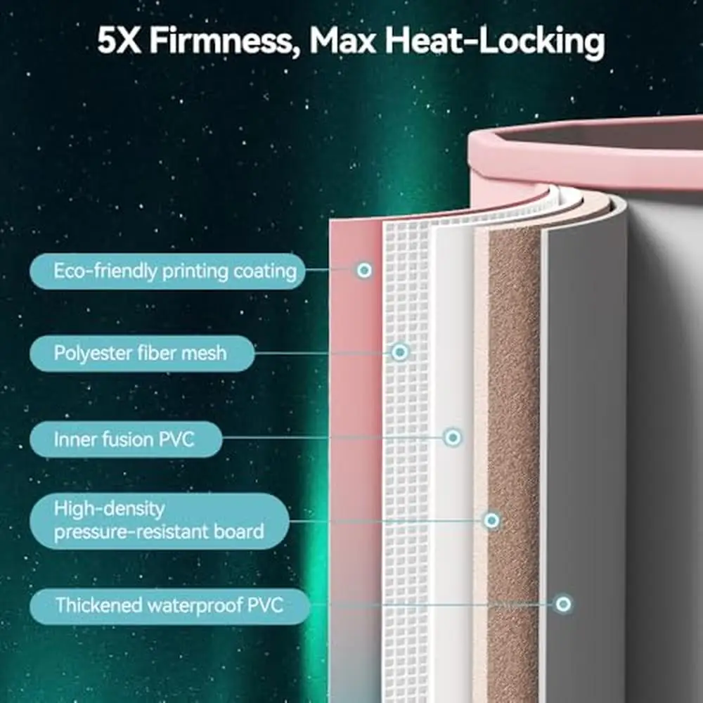 Foldable Ice Bath Tub Large Size 77 Gal Muscle Recovery Outdoors Gyms Quick Opening Portable Cold Water Therapy No Installation