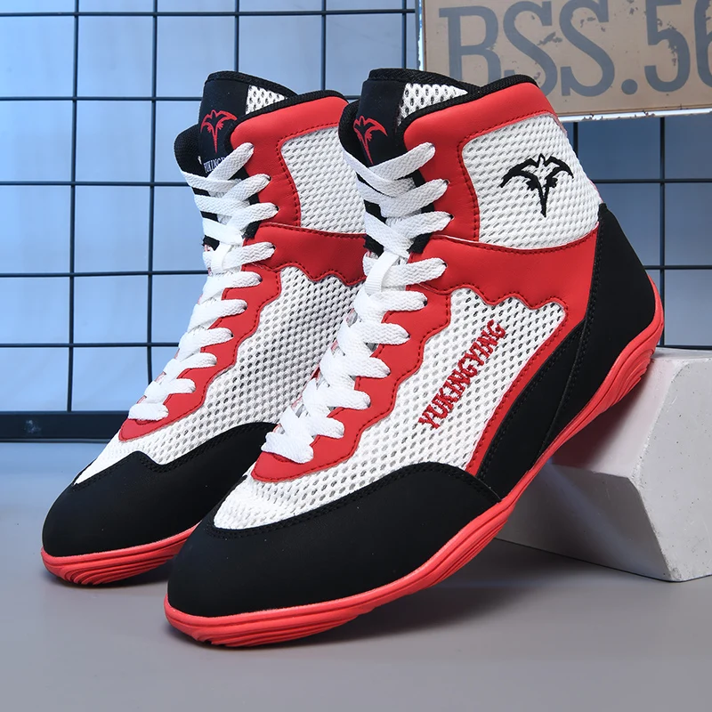 

Мужские боксерские кроссовки, дышащие тренировочные кроссовки для дзюдо, фитнеса, уличные мужские борцовские кроссовки, легкие кроссовки большого размера для занятий спортом в тренажерном зале, боевые