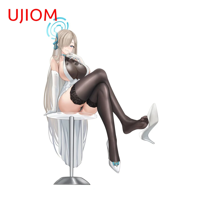 UJIOM Alluring Waifu Ichinose Asuna Wall Sticker Interesting Sitting Posture Adhesive Decal High Quality Scratch Proof DIY Decor