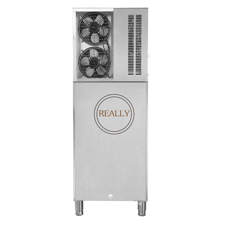 Cubo de gelo industrial automático que faz a máquina com certificação do ce máquina do bloco de gelo do produto comestível para o supermercado